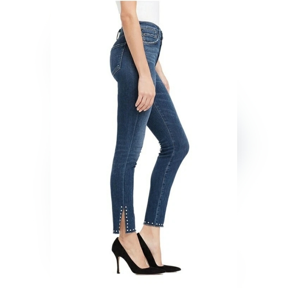 Morgan De Toi Embellished Women's Blue Skinny Jeans Size 28